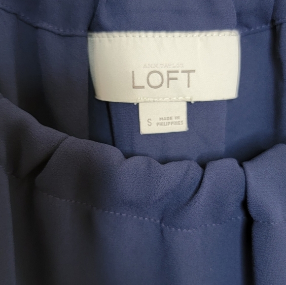 Loft | Navy Blue Tank Blouse Size Small - Picture 2 of 4